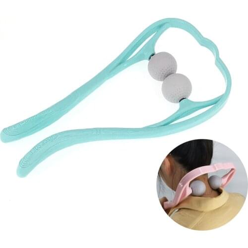 Plastic Pressure Point Therapy Neck Massageador Massagem 3 Colors Neck Massager for Neck Shoulder Trigger Point