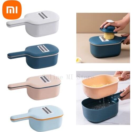 Xiaomi Jordan & Judy Multi-functional Vegetable Cutter Manual Slicer Potato Grater Carrots With Food Storage Box For Kitchen