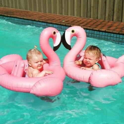 Inflatable Flamingo Pool Float Circle Mattress Swimming Swan Swim Ring Seat Boat Raft Summer Water Fun Pool Toys