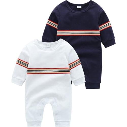 Baby Boy Rompers Long Sleeve Jumpsuits Fashion O-Neck Knitted Newborn Infant Baby Boy Outfits Toddler Girl Fall Clothes