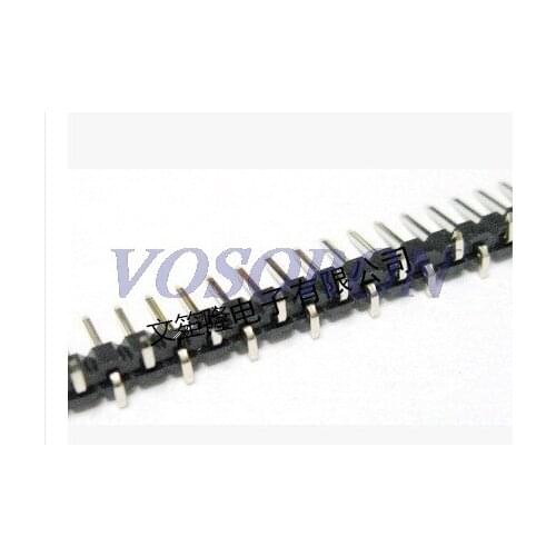 Single row patch 2.54mmSMT surface mount single pin pin 40P vertical dislocation