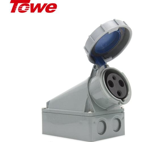 Towe Industrial Connector plug & socket 63A 3 4 5pins 3P+E Male and female set IP67 Waterproof