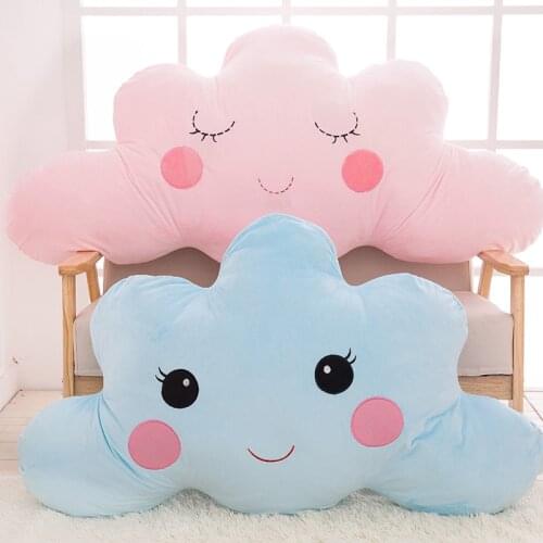 Plush Stuffed Pink Blue Cloud Baby cushion Nursery Baby pillow Teepee Cushion Baby shower gift