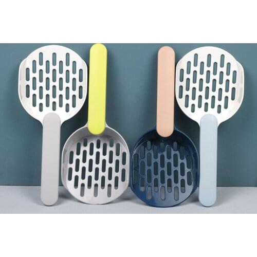 Durable Pet Dog Cat Plastic Cleaning Tool Puppy Kitten Litter Scoop Cozy Sand Scoop Poop Shovel Product For Pets Cat Supplies