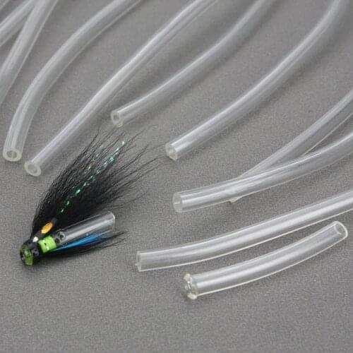 3.8mm clear soft hook tubing hookguide plastic tubes fly tying materials