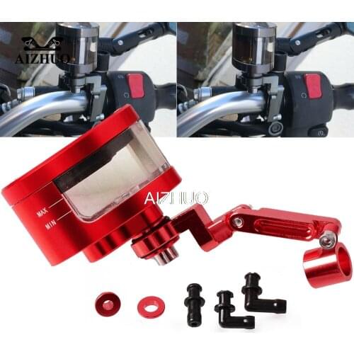 Motorcycle Brake Fluid Oil Reservoir Cup Tank+Support Bracket For HONDA CBR600 F2,F3,F4,F4i NSR250 VFR400 CBR900RR 929RR 954RR