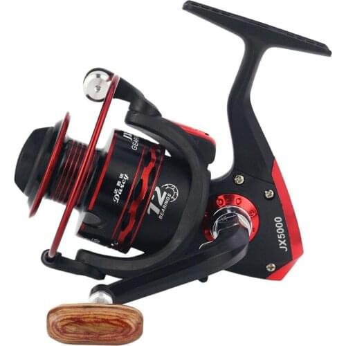 12BB Fishing Spinning Reel 5.5:1 Speed Fishing Wheels Metal Wire Cup Freshwater Fishing Carp Casting Reels 1000-7000series