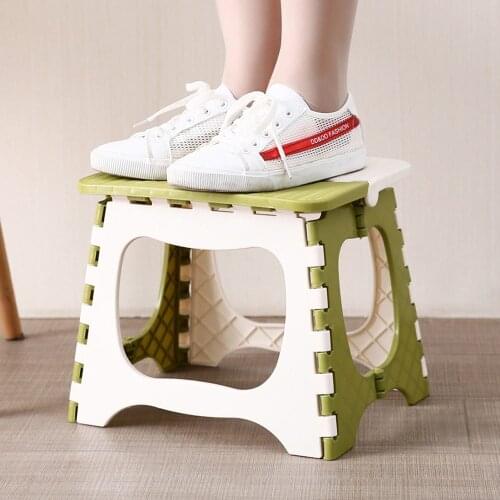 Children Furniture Plastic Folding Stool Portable Folding Chair Small Chair Home Furniture Child Convenient Dinner Stool