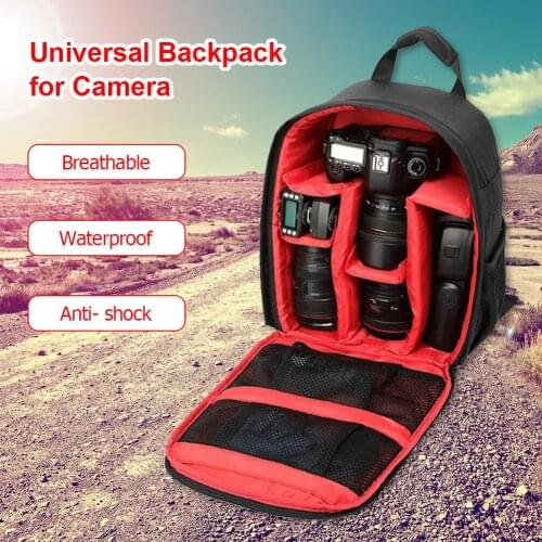 Video Digital DSLR Bag Multi-Functional Shockproof Camera Backpack Waterproof Outdoor Camera Photo Bag Case For Nikon