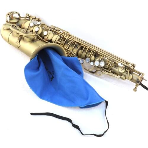 Mouthpiece neck wipe cloth and the tube body wipe cloth two-piece/sax wipe cloth
