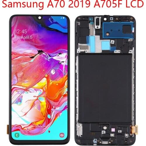 IPartsBuy for Samsung Galaxy A70 TFT LCD Screen and Digitizer Full Assembly With Frame Not Supporting Fingerprint Identification