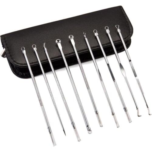 1 Set Stainless Steel Blackhead Remover Tool Kit Professional Blackhead Remover Acne Treatments Face Skin Care Beauty ToolsTSLM2