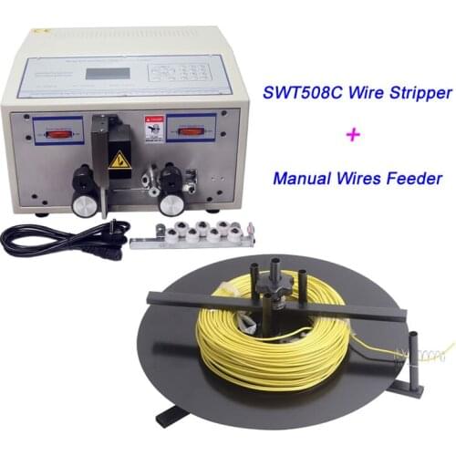 220V 110V SWT508C Computer Wire Peeling Stripping Cutting Machine 2.5mm2 SWT-508C Wires Feeder Feeding Machine