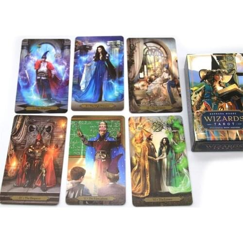 270C Wizard Tarot 78 Cards Deck Based on Rider Waite Deck Divination Toy Board Game Party Prophet Fortune Telling