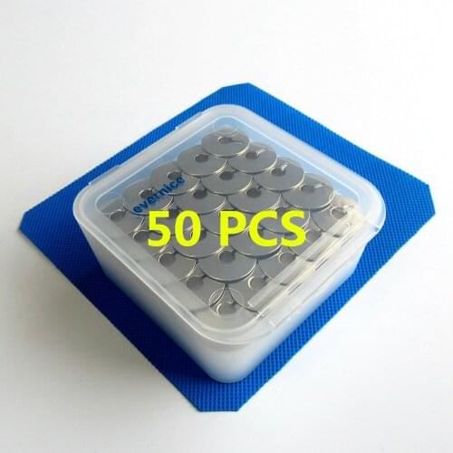 50 Pcs W/ Box Metal Bobbins For Pfaff Select 2.0 2.2 3.0 3.2 4.0 4.2