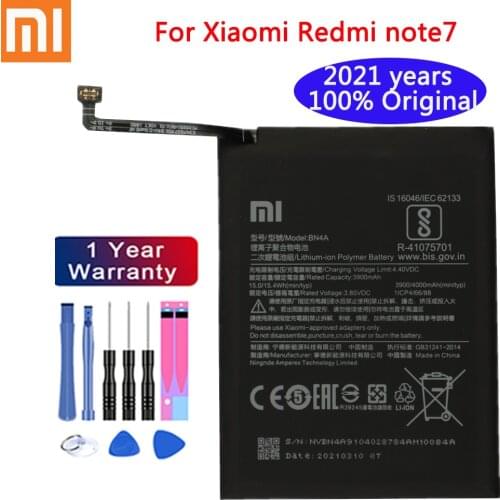 2020 original Battery 4000mAh BN4A Phone Batteries For Xiaomi Redmi Note7 Note 7 Pro M1901F7C Genuine Phone Battery + Free Tools