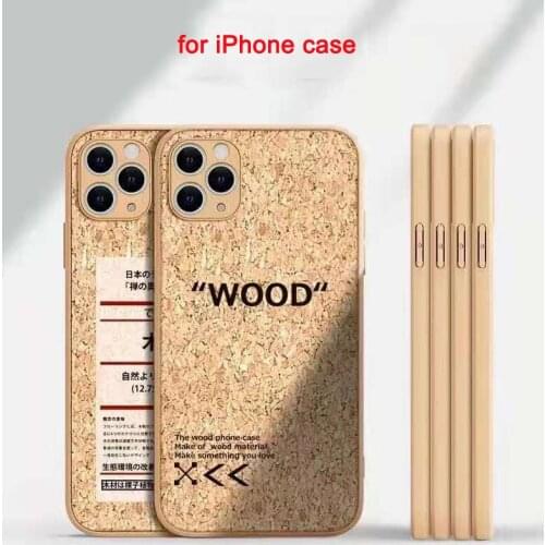 For iPhone 13 11 12 Pro Max XR X XS 7 8 Plus Phone Case luxury Environmental protection Wood compress Sawdust Soft Cover Funda