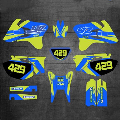 For Yamaha 250 450 WRF 2005-2006 Free customized Graphics Stickers DECALS kits For Yamaha WRF250 WR450F WR250F 2005 2006 WRF 450
