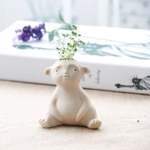Ecological E Park Vampire Killers record Huppah with paragraph potted grass doll mini potted customized gifts creative desk