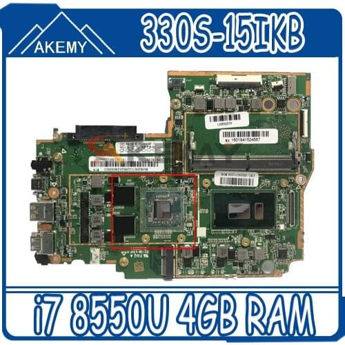 For Lenovo 330S-15IKB notebook motherboard CPU i7 8550U AMD Radeon RX 535 2GB GPU onboard 4GB RAM tested 100% work New product