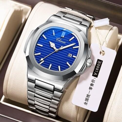 Reloj Hombre New CHENXI Fashion Mens Watch Brand Luxury Stainless Steel Classic Men Date Quartz Wristwatch Relogio Masculino
