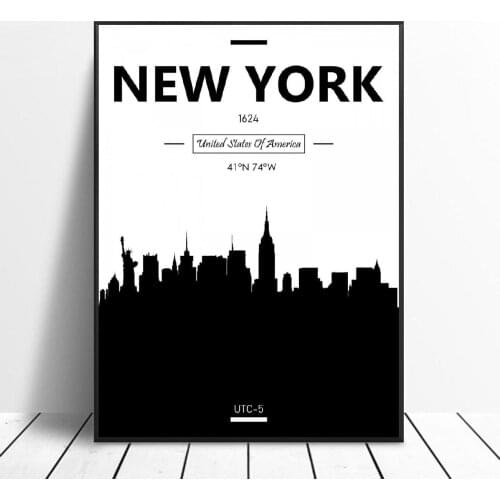 New York Art Canvas Poster Home Decoration Painting No Frame