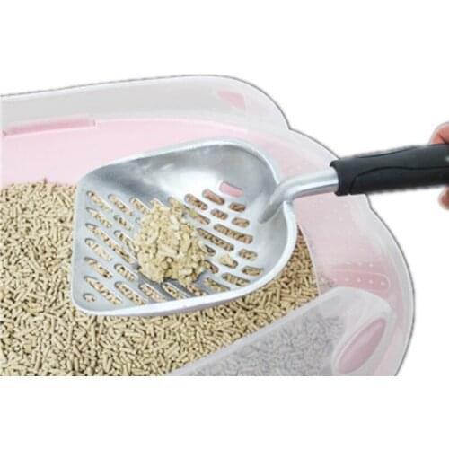 Cat Litter Scoop Big Metal Litter Scoop for Kitty Sifter with Deep Shovel and Ergonomic Handle Made of Heavy Duty Solid Aluminum
