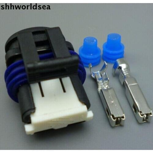 Worldgolden 5/30/100sets 2.8mm 2pin 2way car nozzle plug connector