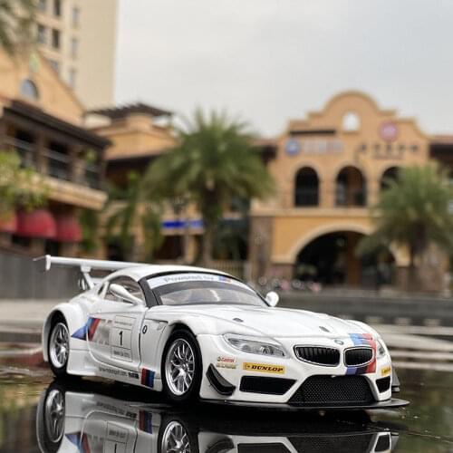 1:32 BMW Z4 GT3 Sports version Free Wheeling High Light Sport Racing Car Model Toy Diecast Metal Alloy Miniature Replica