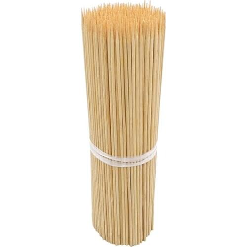 100PCS Bamboo Skewers Natural Disposable Skewer Sticks Kebab Skewers For Grill Bamboo Meat Tool Disposable Long Sticks For Grill