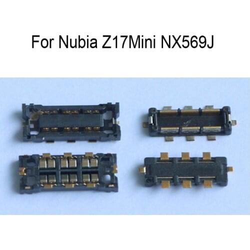 5PCS Inner FPC Connector Battery Holder Clip Contact For Nubia Z17Mini NX569J logic on motherboard mainboard NX569J Parts