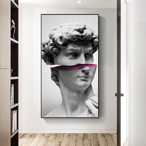 Abstract Sculpture Art of David Canvas Painting Funny David Posters and Prints Cuadros Wall Pictures for Living Room Home Decor