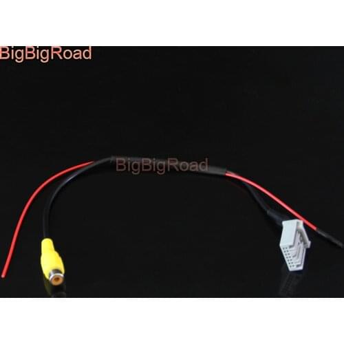 BigBigRoad Car Rear View Parking Camera Adapter Connector Wire 7pins For Honda Civic Ciimo 2013 2014 2015