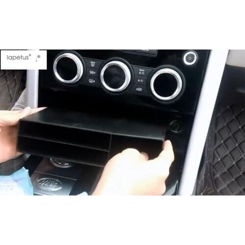 Lapetus Accessories Fit For Land Rover L462 Discovery 5 2017 - 2020 Multifunction Central Storage Pallet Container Cover Kit