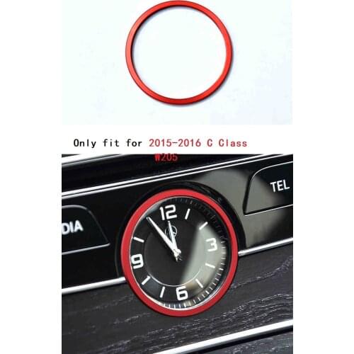 Angelguoguo Aluminium alloy automotive center stack horologe decorate Ring For Mercedes Benz 2015-2016 C Class