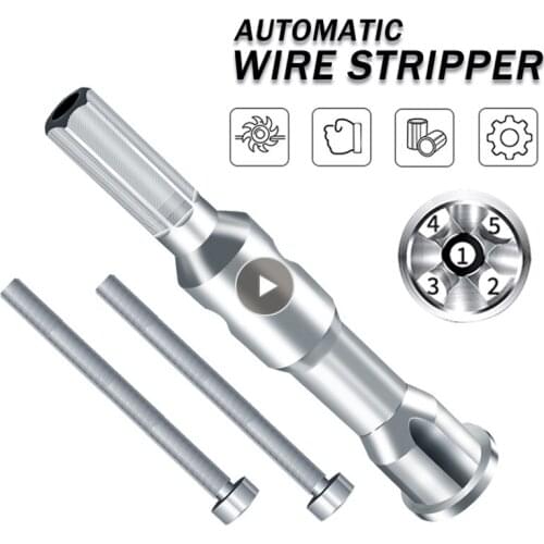 Electrician General Automatic Wire Stripper Twisted Wire Tool Quick Stripper Line Cable Peeling Twisting Connector Wire Stripper