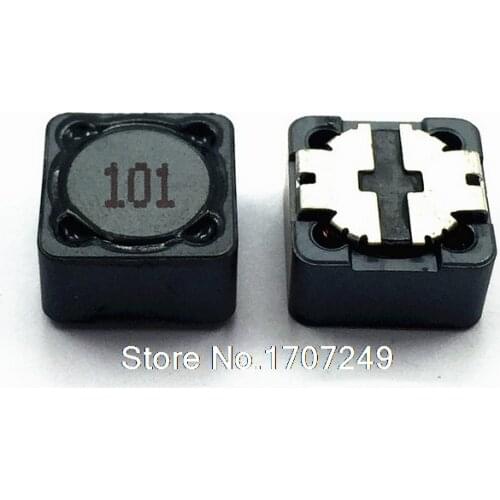 Free Shipping 100pcs/lot Shielded Inductor SMD Power Inductors cd127 100uh 101marking 12*12*7MM Best quality