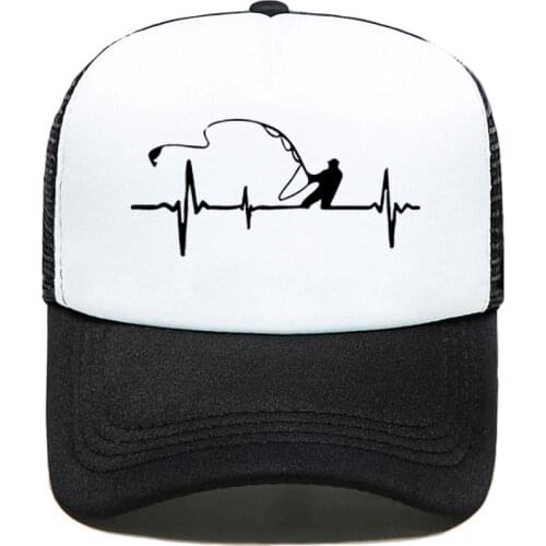 New Sarcastic Graphic fishing Novelty Funny Baseball Cap Print Women Men Unisex Parent-child Hats Mesh Visor Outdoor Sun Hat