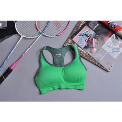 2017 Full Cup Yoga Bra Y Straps Sport female wearing bras Seamless fitness sports bra girls petite bras 7 colors