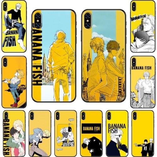 Anime Banana Fish Phone case For iphone 4 4s 5 5S SE 5C 6 6S 7 8 plus X XS XR 11 PRO MAX 2020 black silicone funda fashion coque