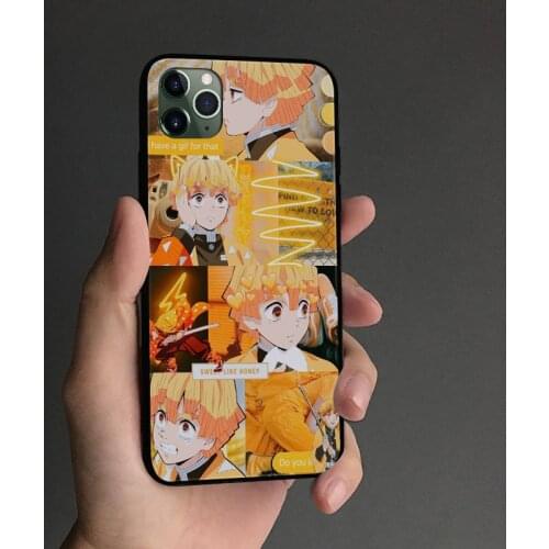 Zenitsu KIMETSU NO YAIBA Phone case cover shell For iPhone 6s 7 8 Plus X XR XS 11 Pro Max Samsung S Note 8 9 10 20 Plus ultra
