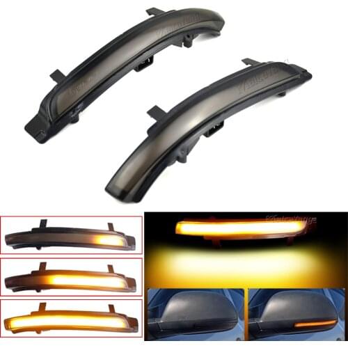 2 pieces For Skoda Octavia 2009-2013 SUPERB 2008-2014 Dynamic LED Turn Signal Blinker Mirror flasher Light