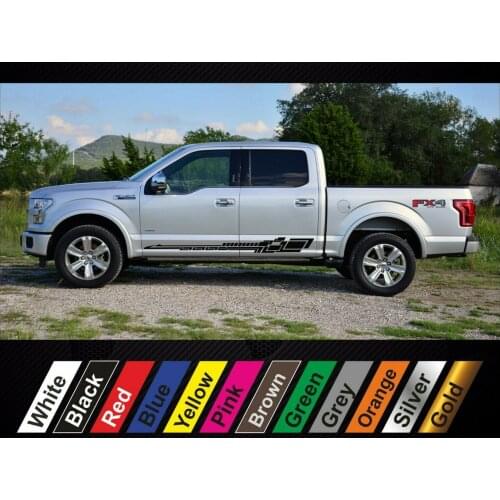 For x2 stickers Ford F-150 Raptor graphics side stripe decal sticker #16