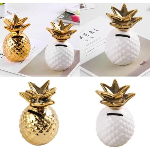 Creative pineapple shaped Money Bank Coin Bank Saving Money Box Kids Gift Desk Ornaments environmental friendly Never fade