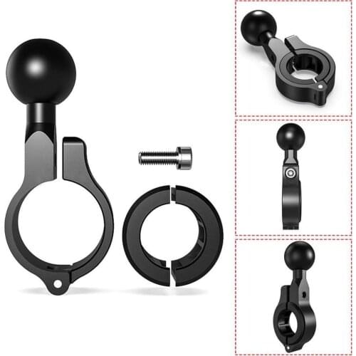 Motorcycle Handlebar Rail Mount Base Ball Mount Aluminum Alloy Universal Handlebar Mirror Clamps Handlebar Rail Mounting