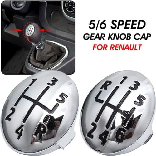 5/6 Speed Car Gear Knob Cap Cover Shift Lever Head Cover For Renault Clio Twingo Scenic Megane II 1996-2011 Gear Shift Knob