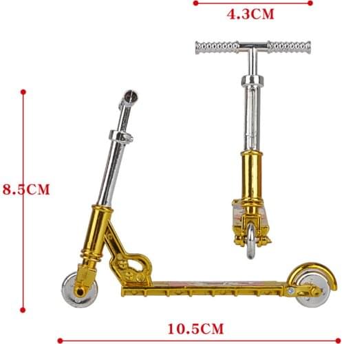 Mini Finger Toys Two Wheel Scooter Decompression Desktop Toys Adult & Child Finger Bike Skateboard Mini Finger Scooter Toy