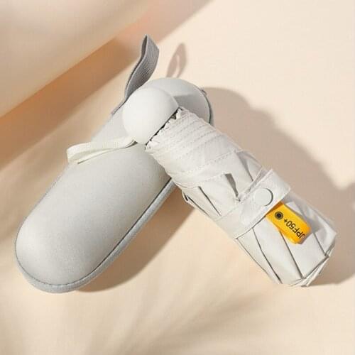 Fashion Women Men Portable Mini Pocket Umbrella Anti-UV Windproof Small Folding Waterproof Travel Lightweight Umbrellas