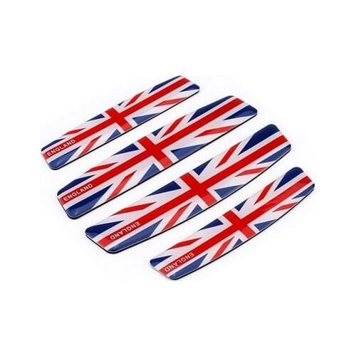 Set 3D England UK Flag Auto Door Anti-Collision Emblem Badge Decals Sticker Gift Car Accessories
