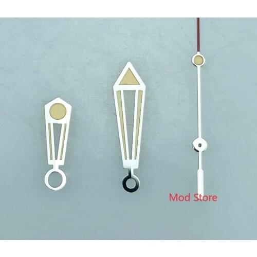 HOT Silver Watch Hands Set For Miyota8215 DG2813 Movement Mods 007 Style Watch Super Green Luminous Red Marker